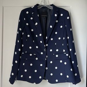 Navy polka Dots Blazer
